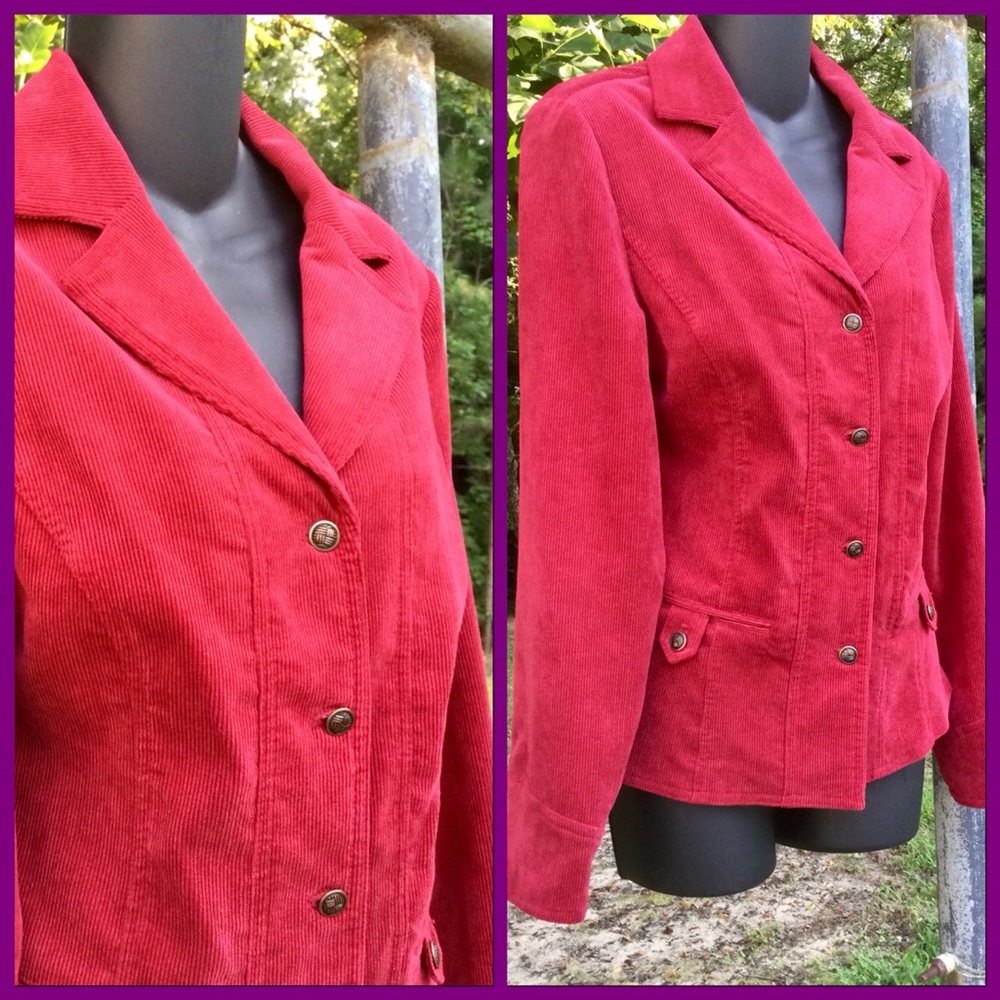Vtg Corduroy Blazer, sz M
